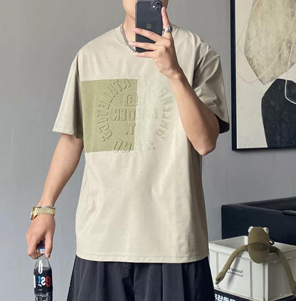 クール ワイルド アルファベットプリントＴシャツ