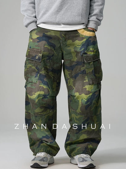 カモフラージュカーゴパンツ