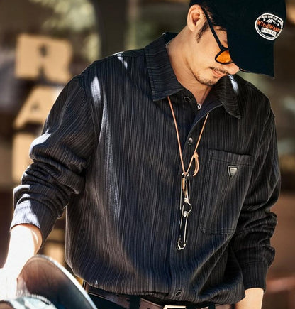 Retro Bamboo Print Overshirt