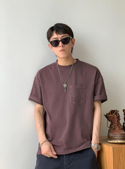 Retro Spliced Pocket Tee