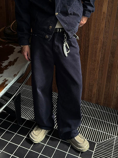 Trendy Blue Casual Pants