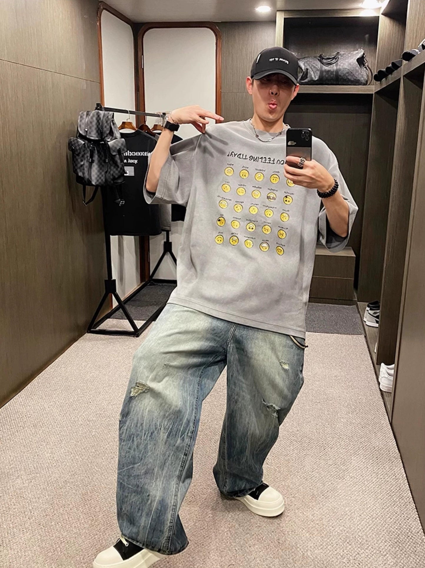 Retro Paris Smiley Tee