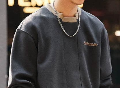 レトロブループリントセーター