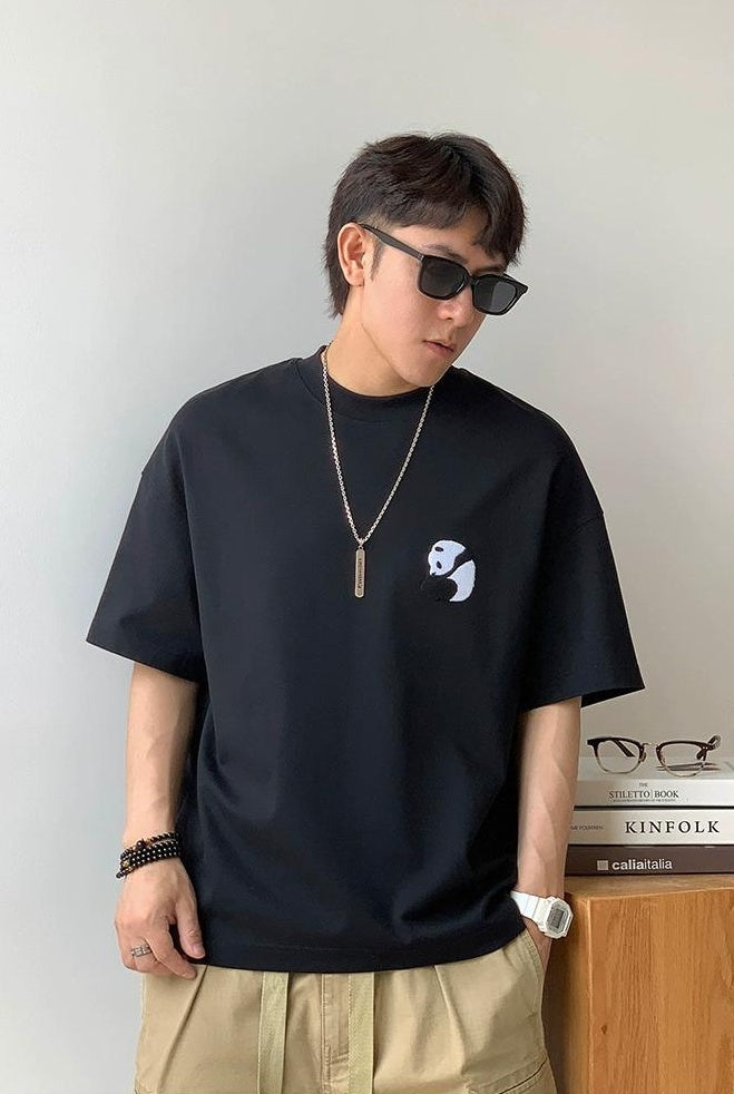 Panda Embroidered Tee