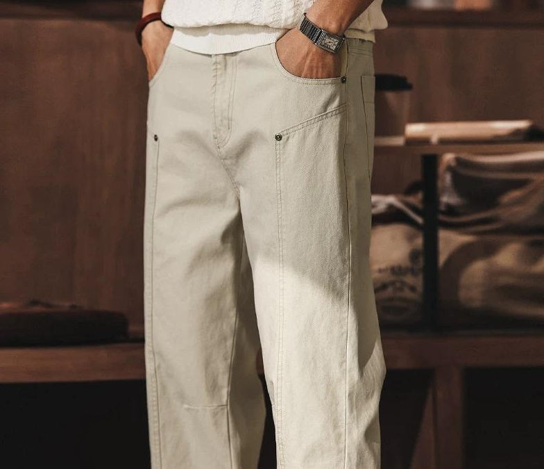 ヴィンテージルーズストレートジーンズ