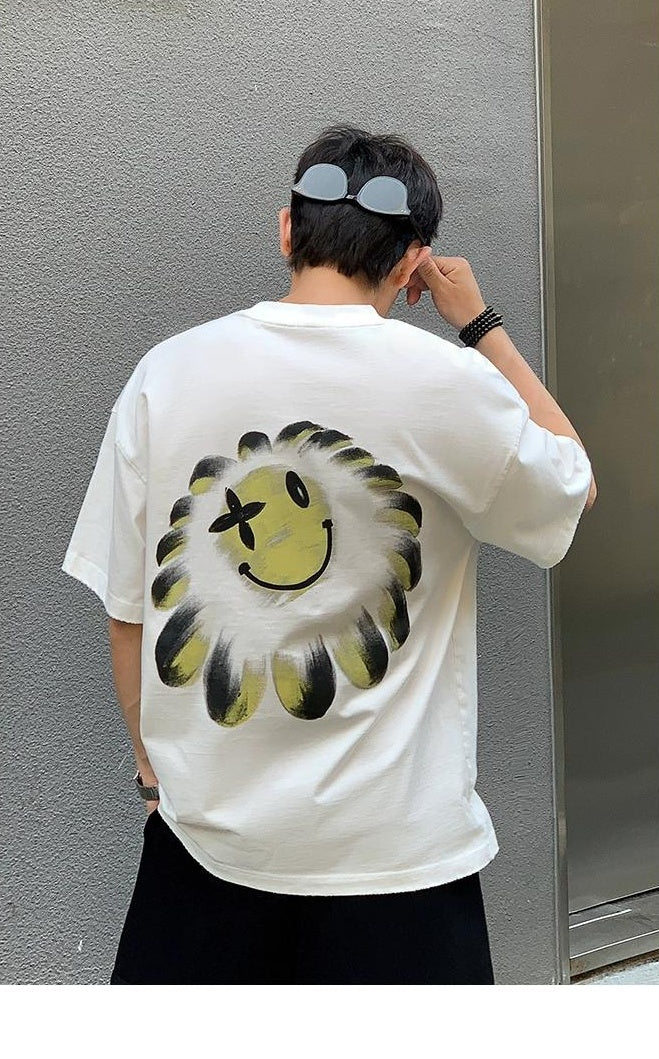 Flower Smiley Heavyweight Tee