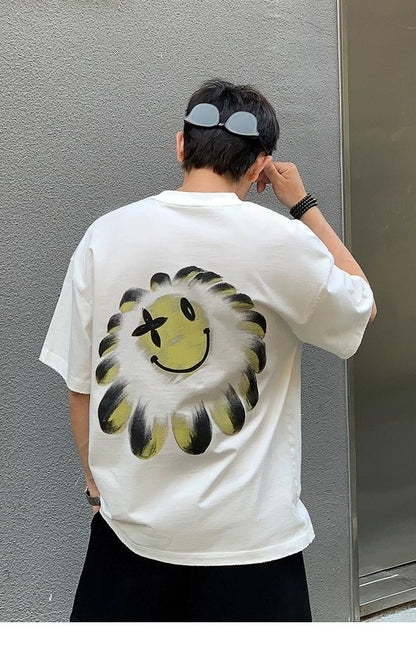 Flower Smiley Heavyweight Tee