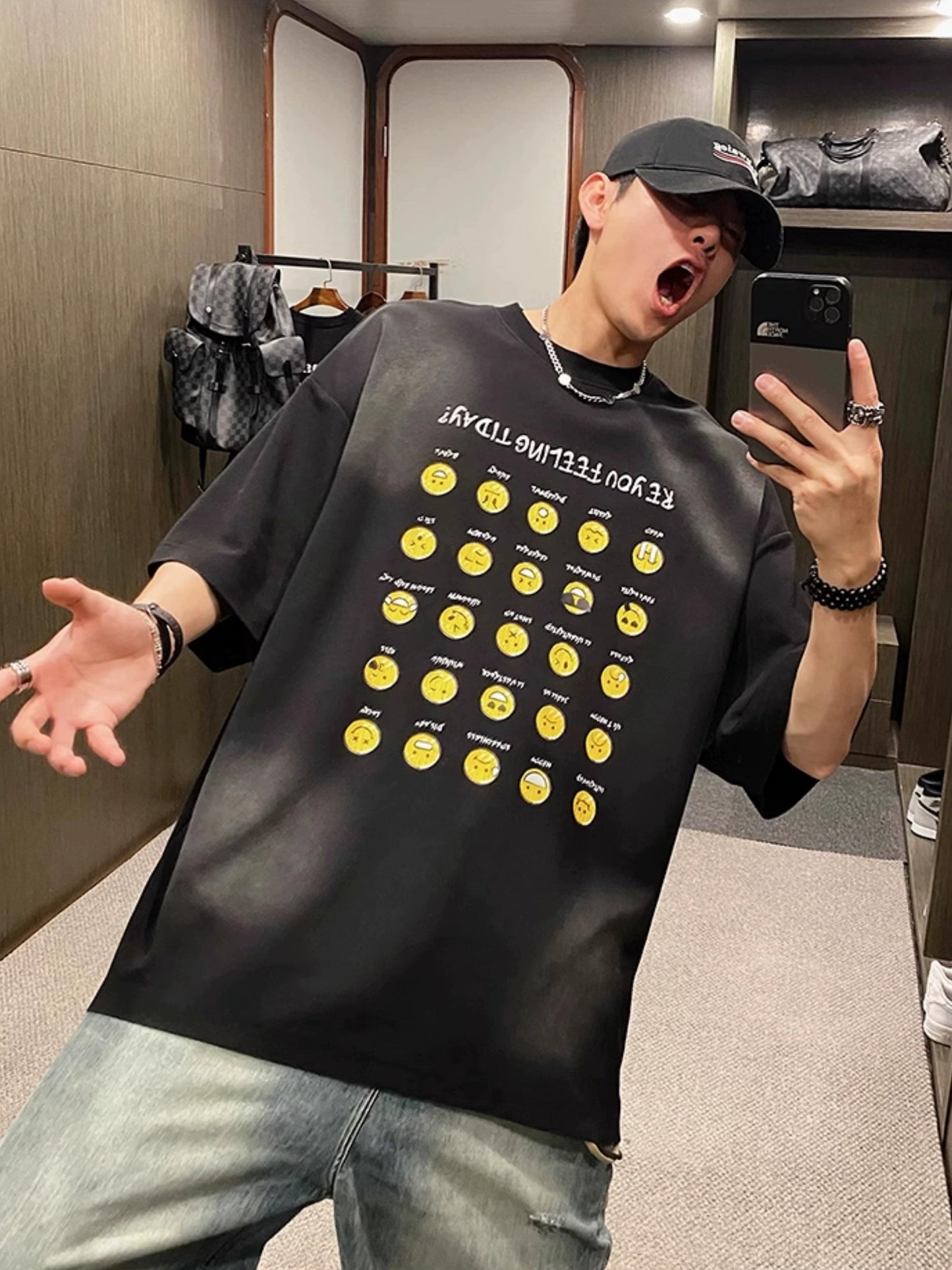Retro Paris Smiley Tee