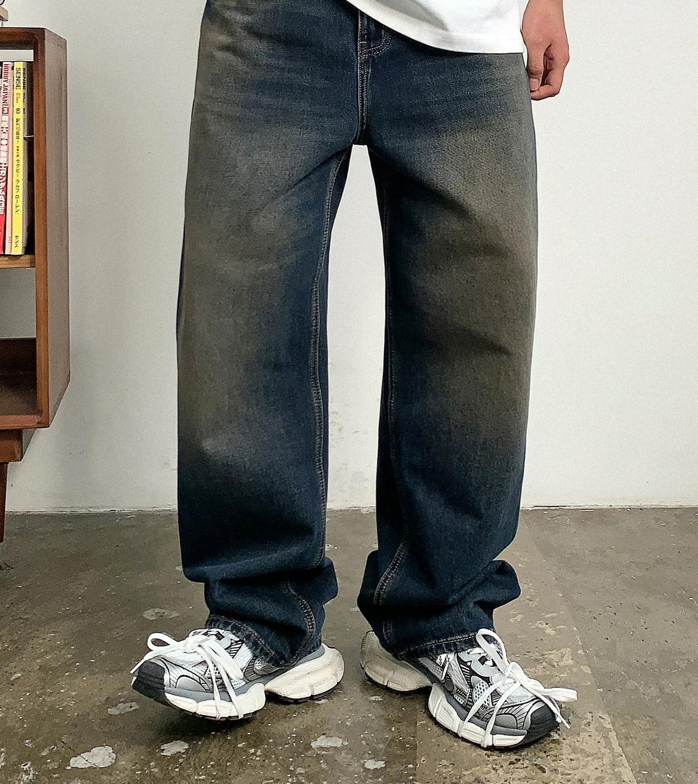 Vintage Blue Loose Jeans