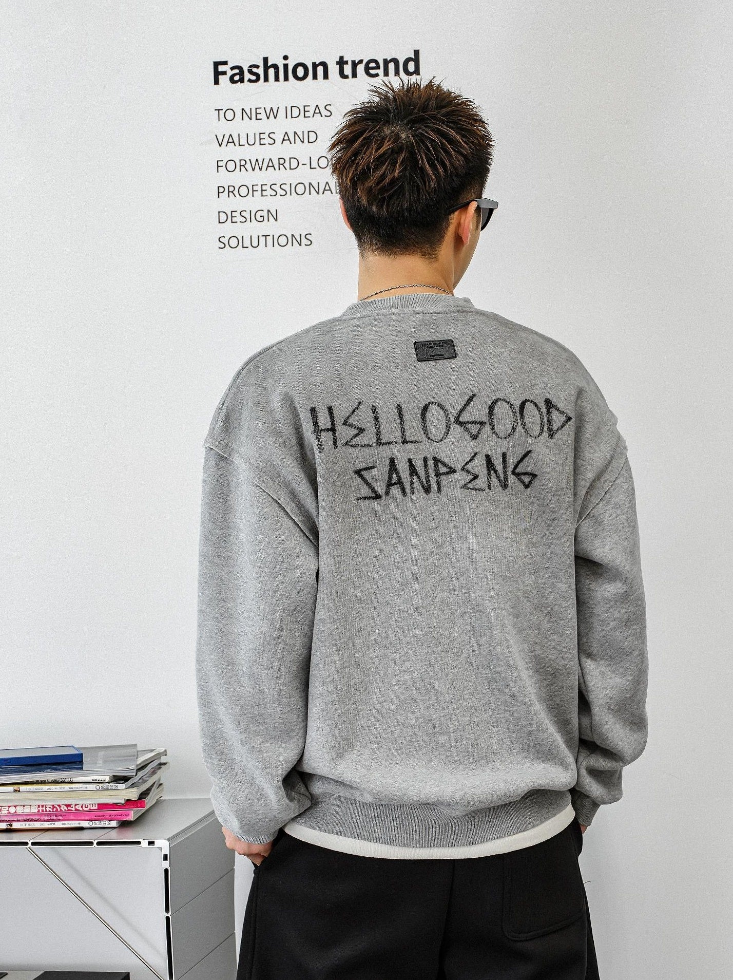 Fleece Layered Streetwear Top