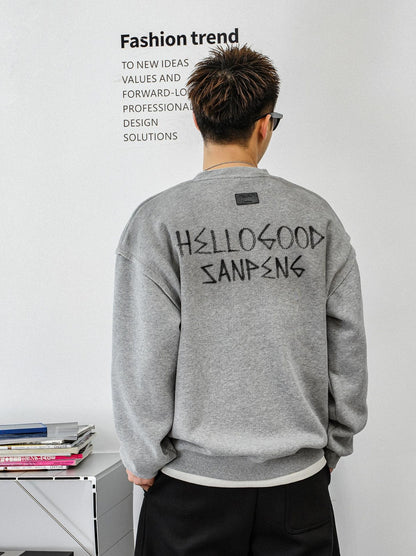 Fleece Layered Streetwear Top