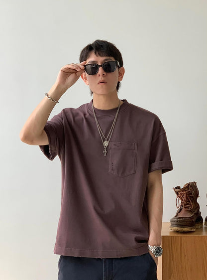 Retro Spliced Pocket Tee