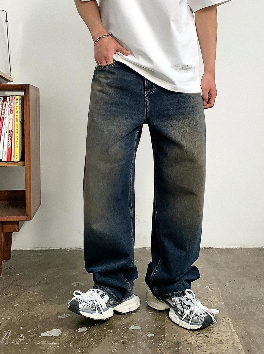 Vintage Blue Loose Jeans