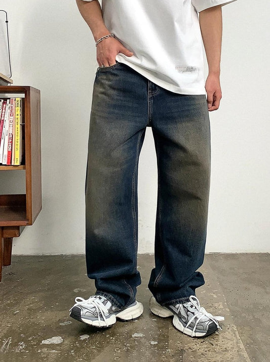 Vintage Blue Loose Jeans