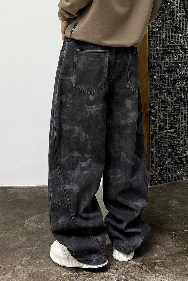 Retro Camouflage Fleece Pants