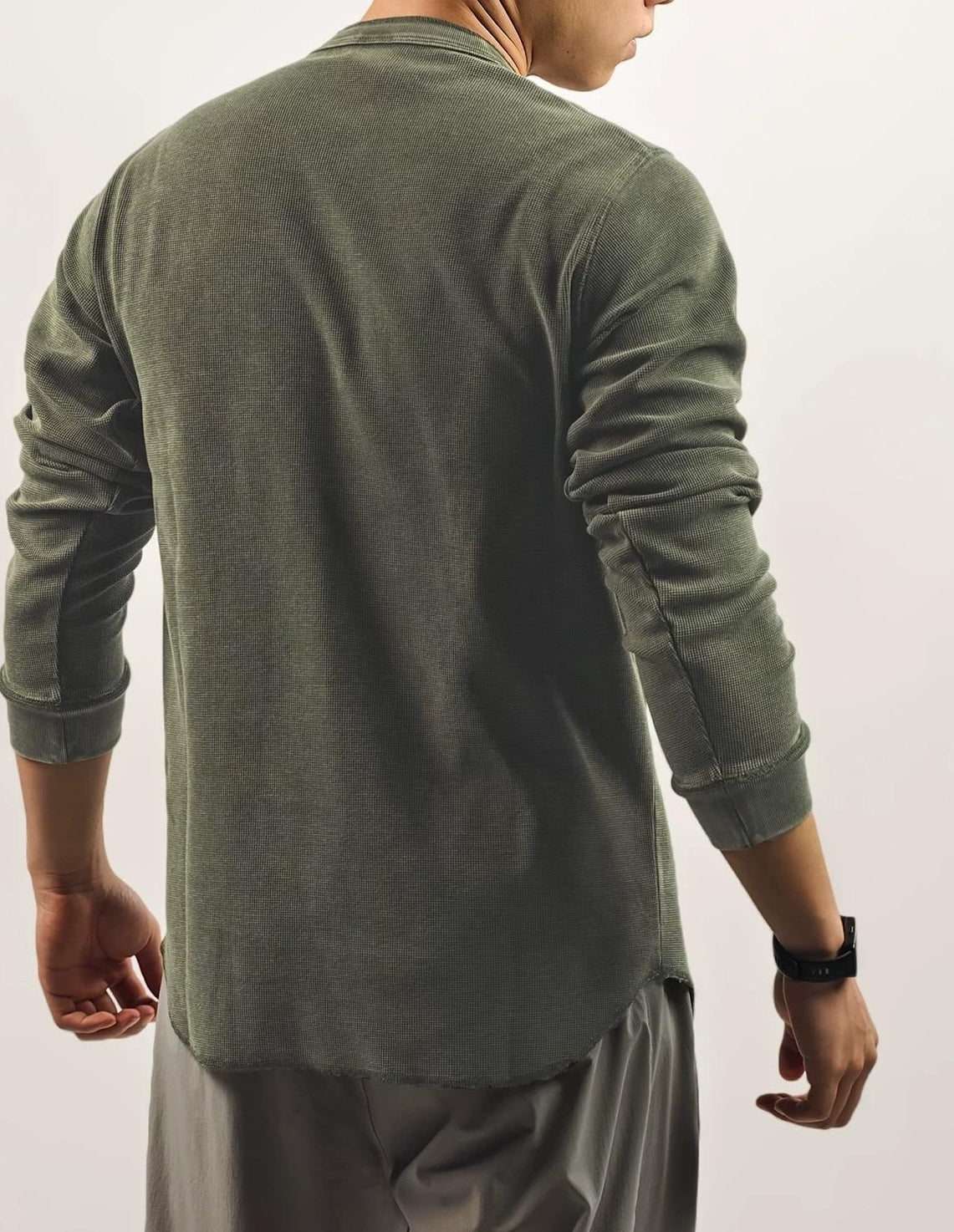 レトロ ワッフルニット ロングスリーブ Tシャツ