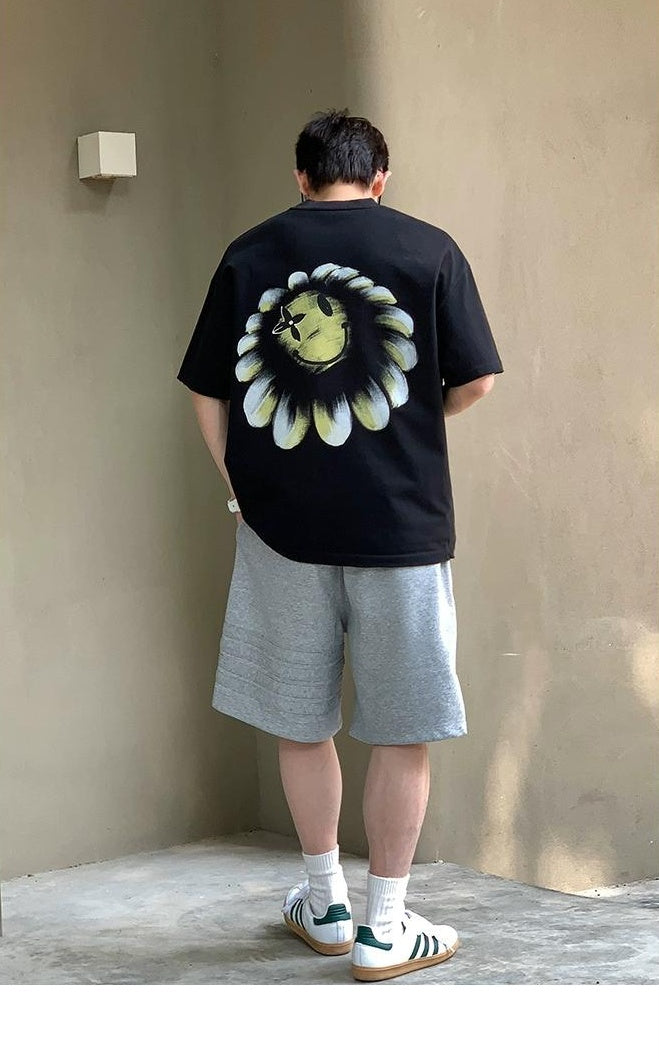 Flower Smiley Heavyweight Tee