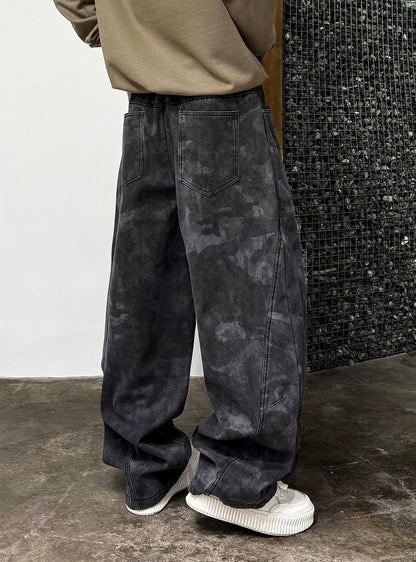 Retro Camouflage Fleece Pants