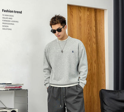 Retro Embroidered Pullover Sweater