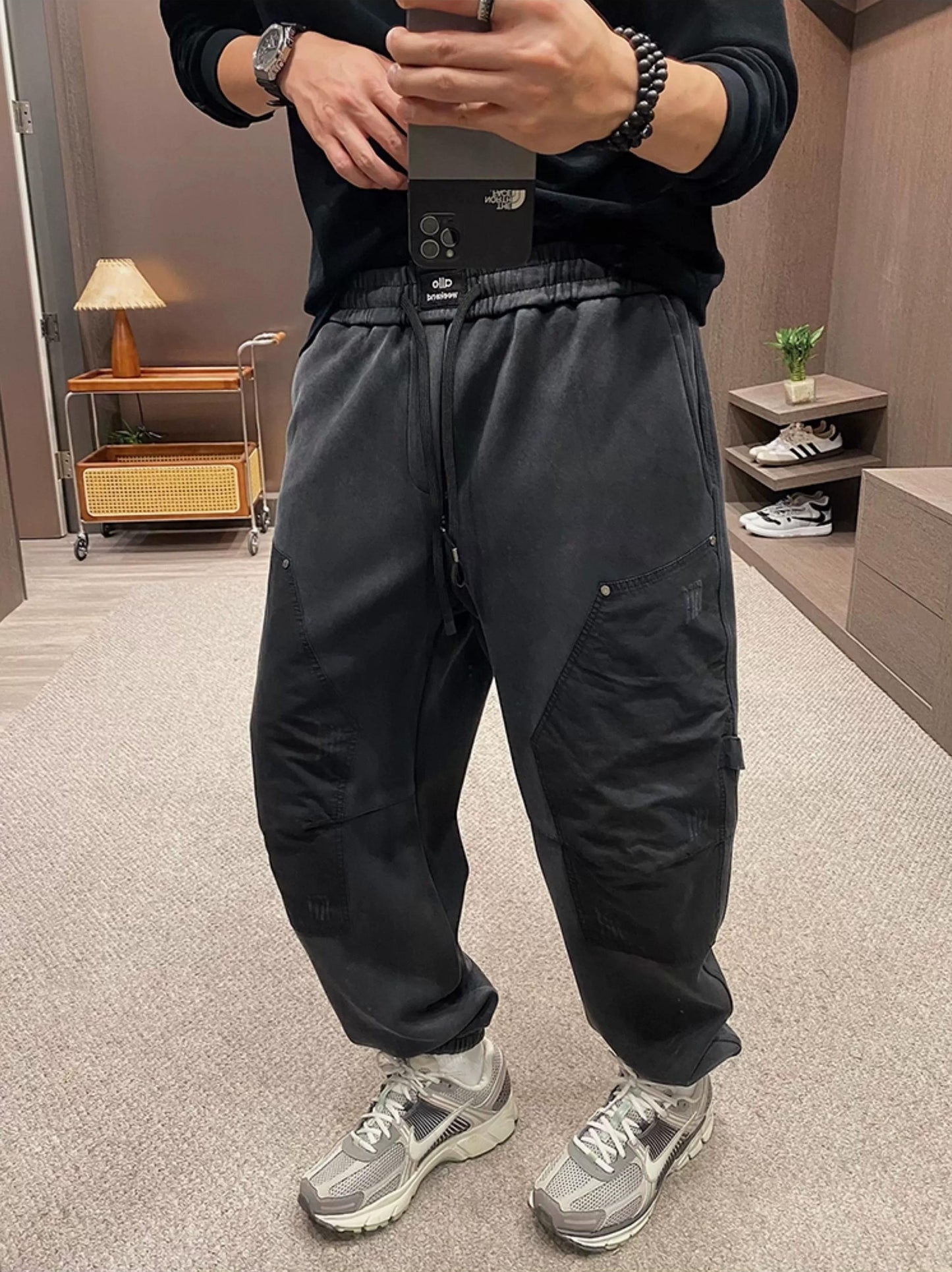 Retro Embroidered Sweatpants