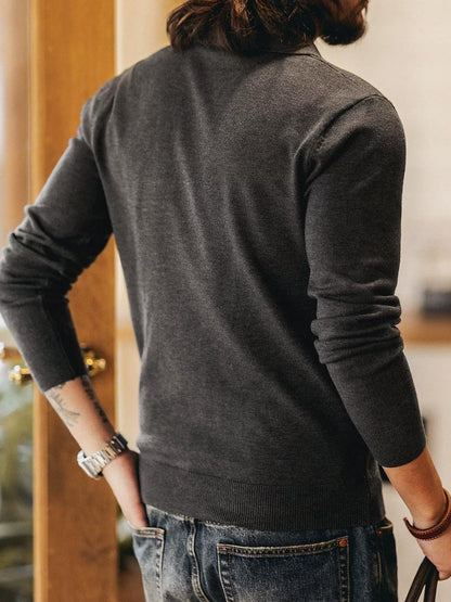 スリムフィットポロセーター