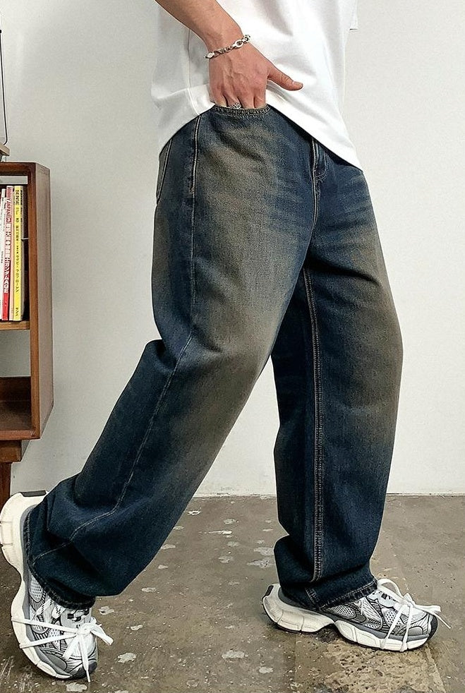 Vintage Blue Loose Jeans
