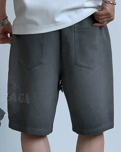 Wide-Leg Casual Shorts