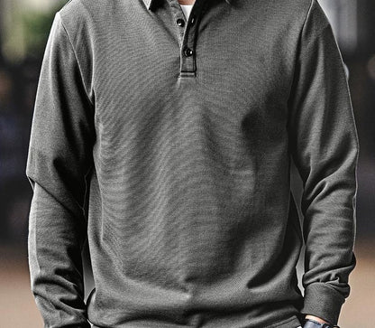 ヘビーウェイトロングスリーブポロシャツ