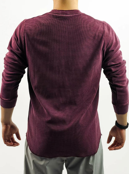 レトロ ワッフルニット ロングスリーブ Tシャツ