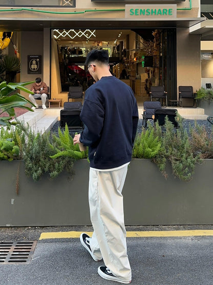 ウィンターフリースプリーツテーパードパンツ