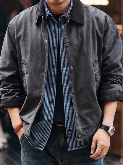 ウォッシュド カジュアル ワークジャケット