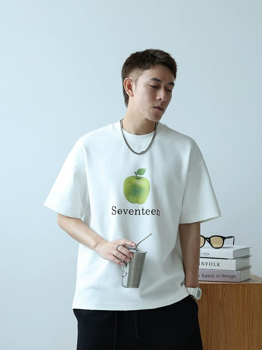Heavyweight Apple Print Tee