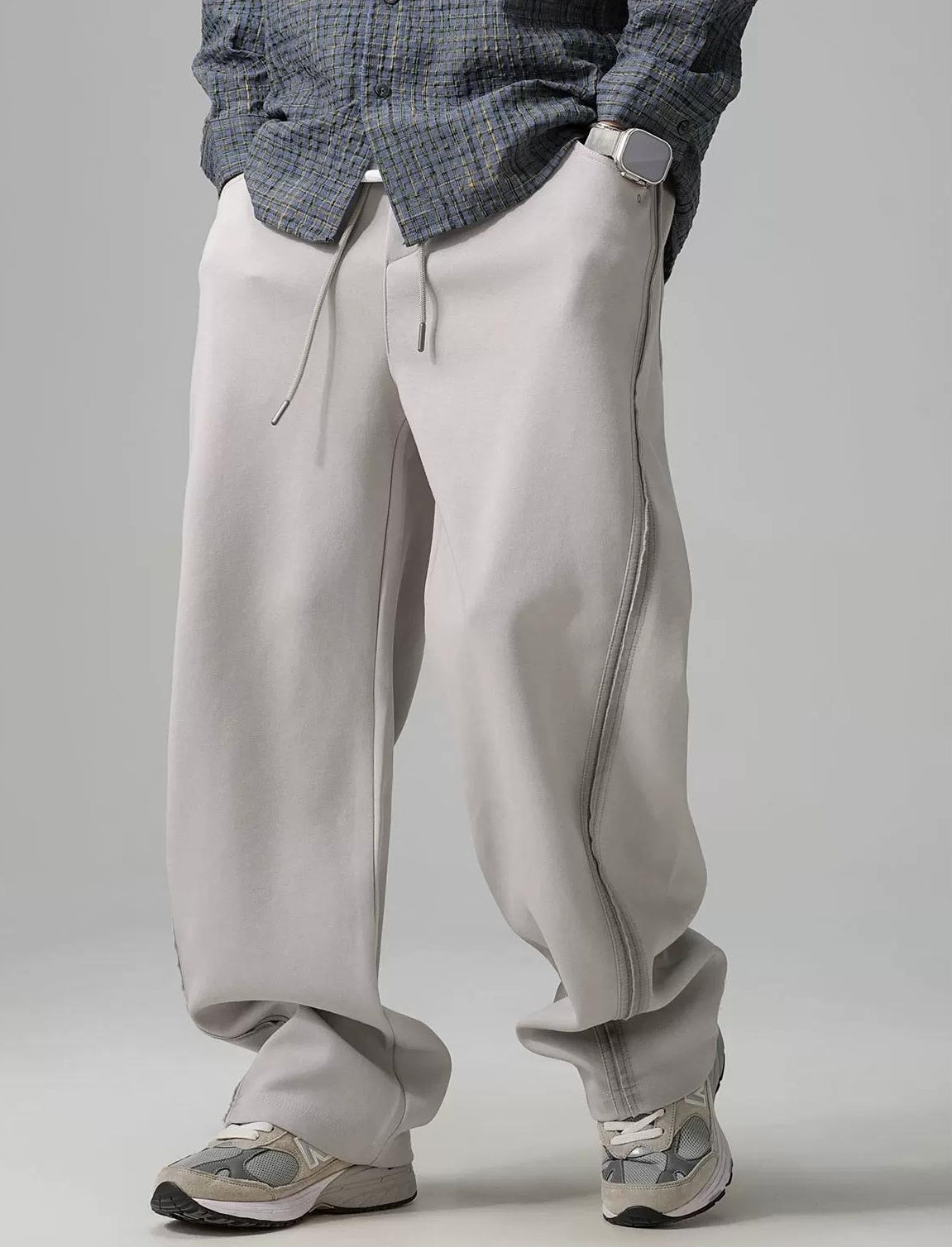 カジュアルルーズスウェットパンツ