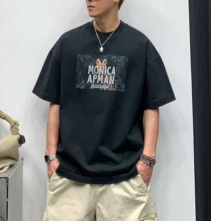 サマー ルーズ ヘビーコットン Tシャツ