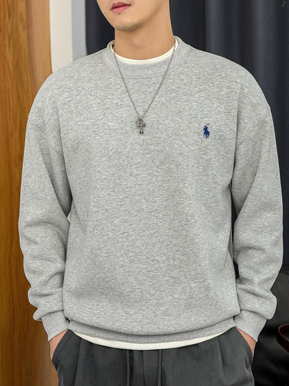 Retro Embroidered Pullover Sweater