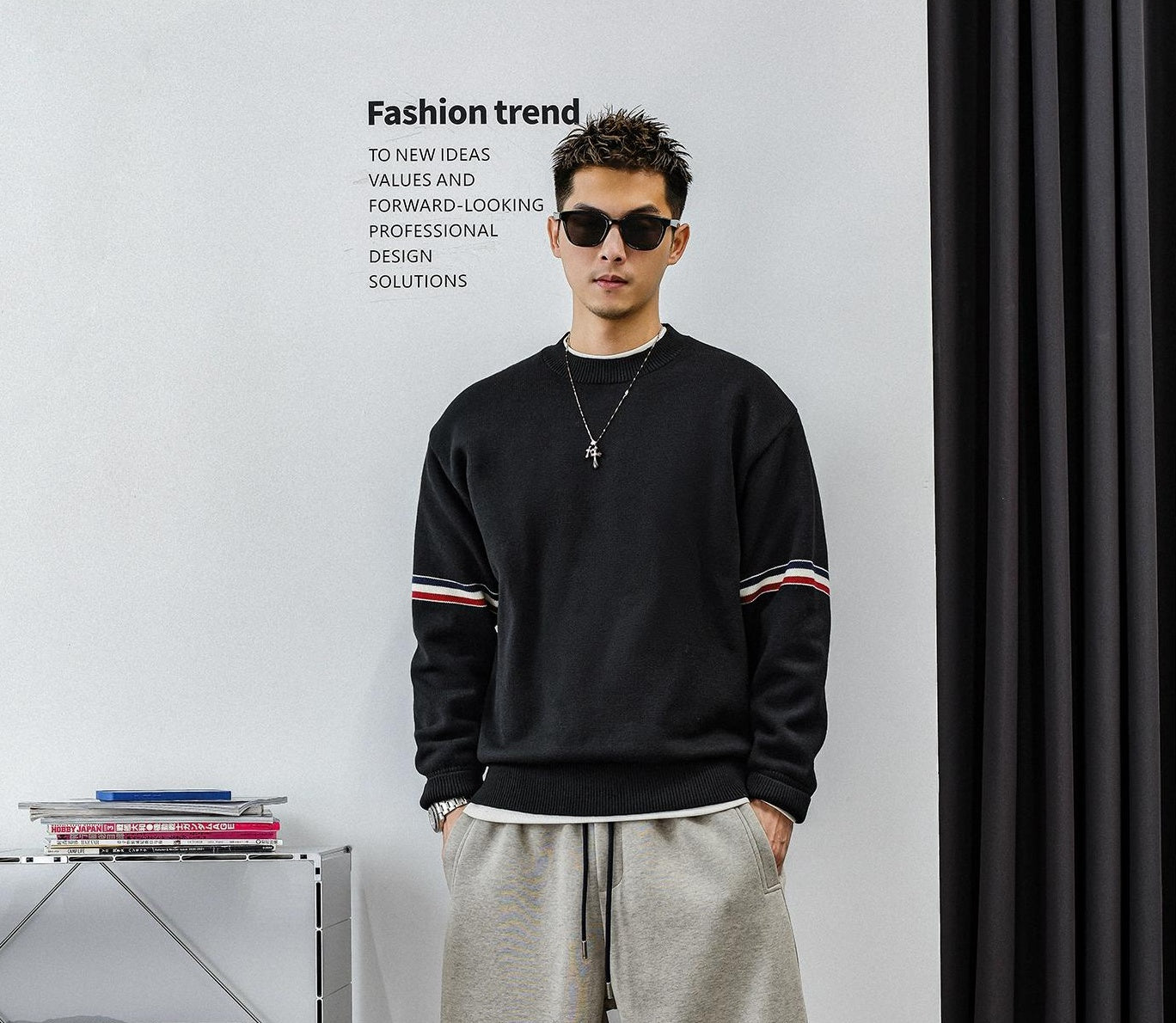 Heavyweight Color Block Jumper