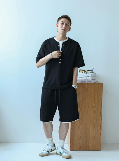 Summer Leisure T-Shirt & Shorts Set