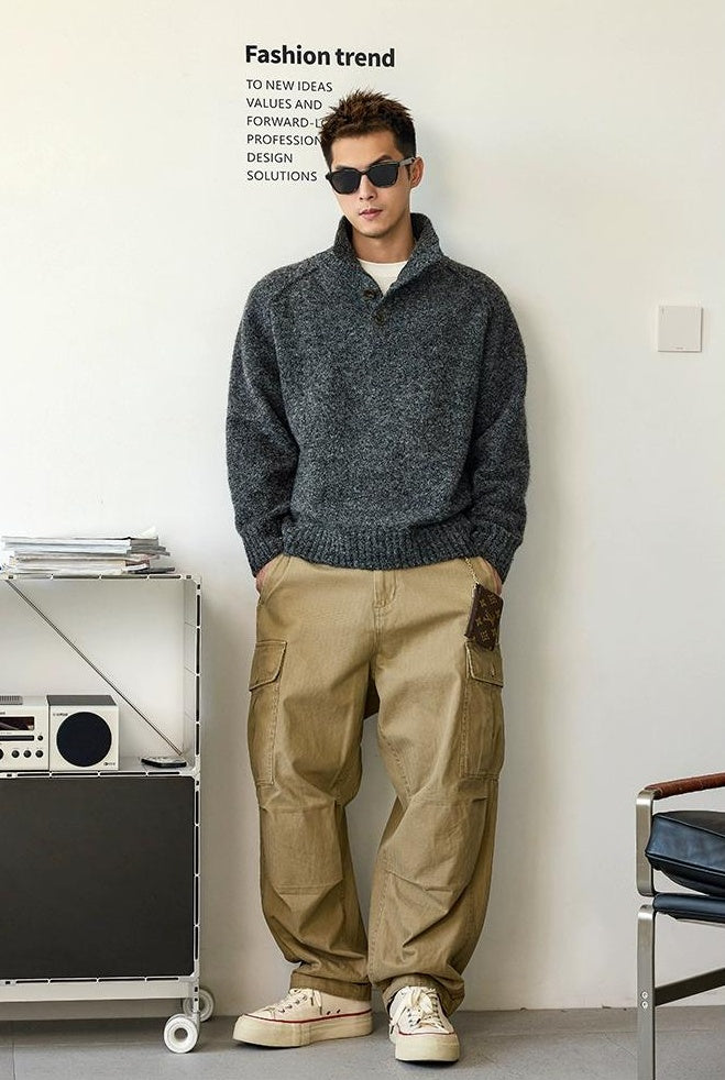 心地よいウールブレンドジャンパー