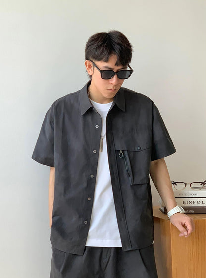 Gray Quick-Dry Casual Shirt