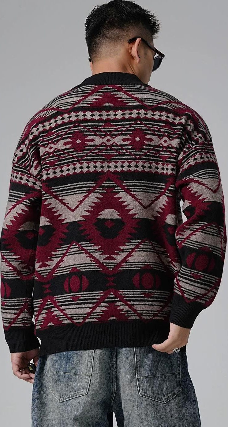 Heavyweight knit cardigan