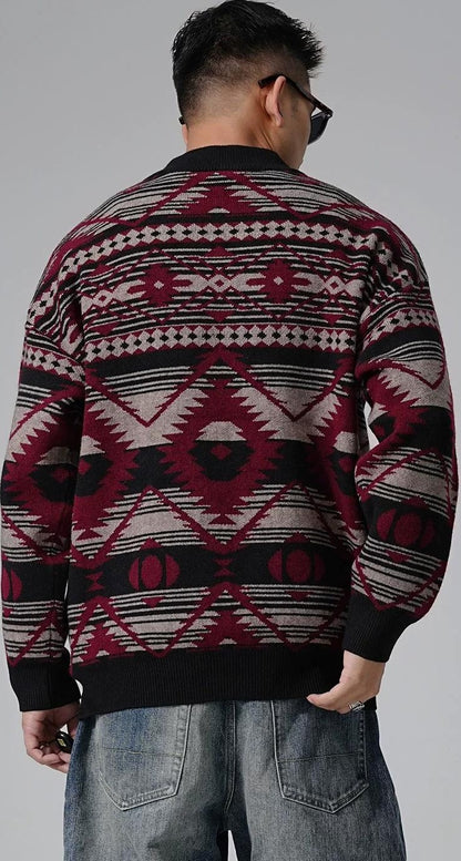 Heavyweight knit cardigan