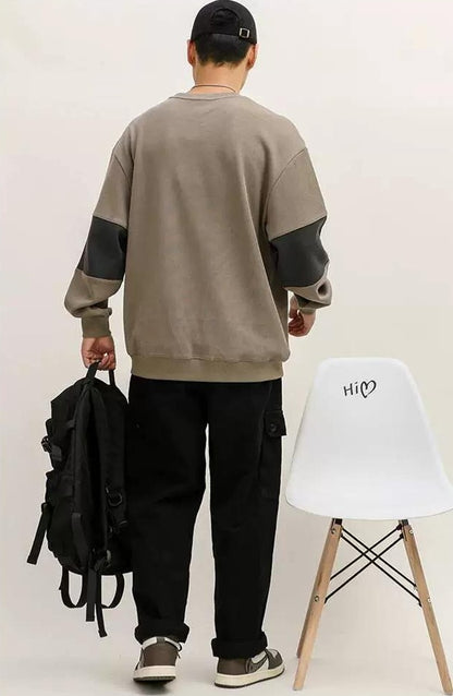 レトロカラーブロックスウェットシャツ