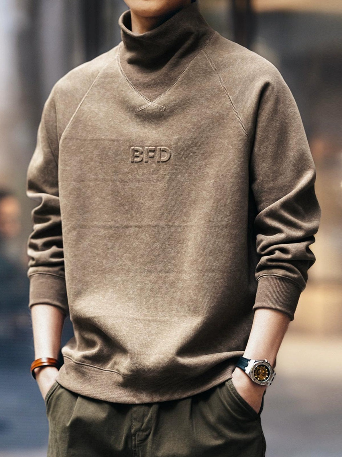 Retro tie-dye sweater shirt