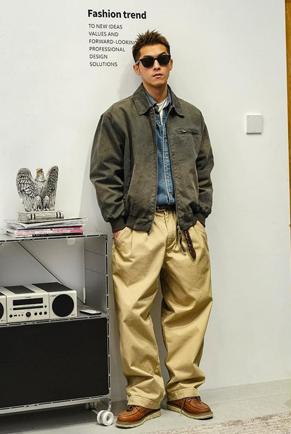 レトロプリーツラペルジャケット