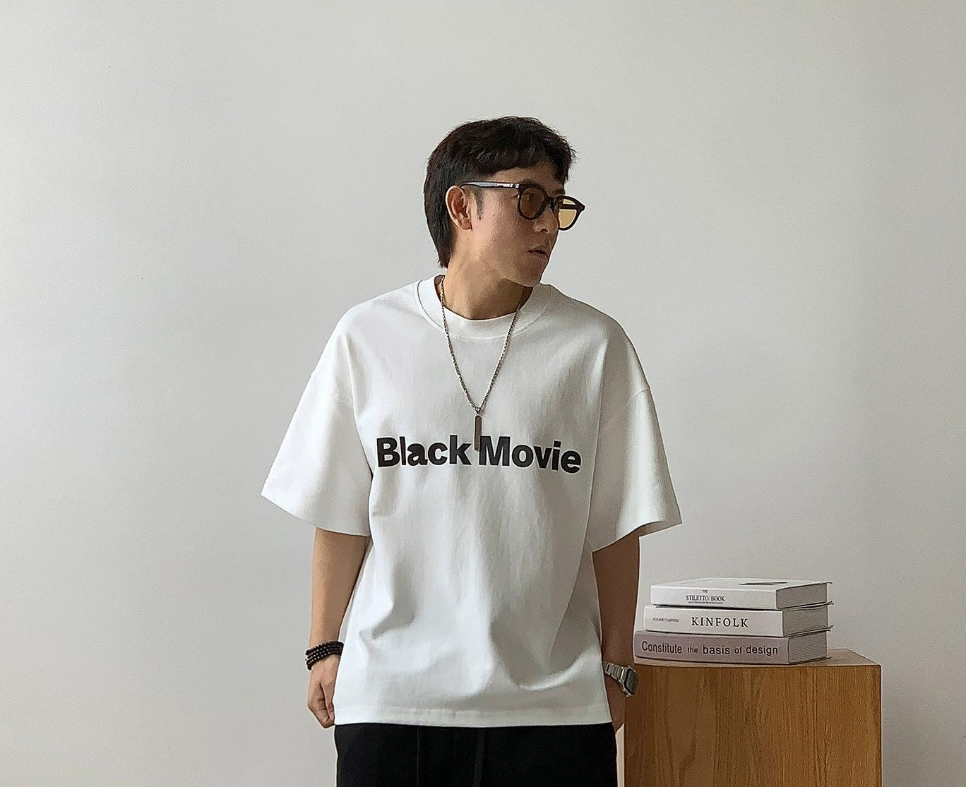 Color Clash Letter Tee