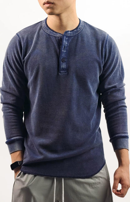 レトロ ワッフルニット ロングスリーブ Tシャツ