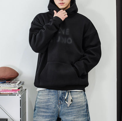 Fleece hooded jacket