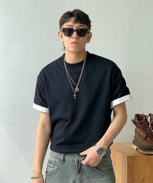 Cotton Casual Short-Sleeve T-Shirt