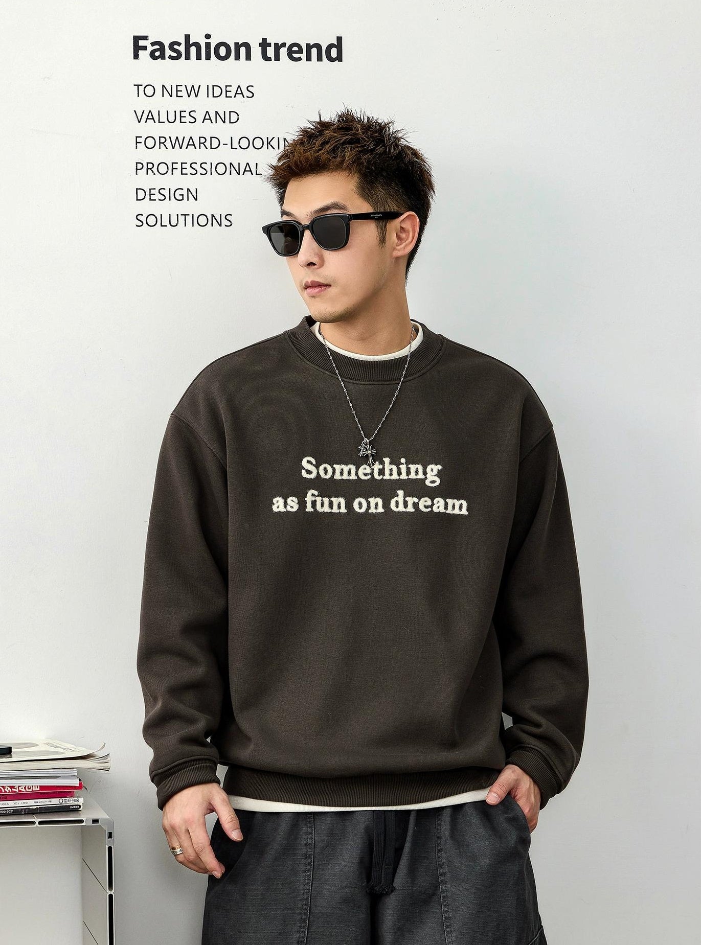 Casual Print Sweater