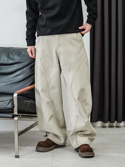 カジュアルストレートパンツ　フォーオータム